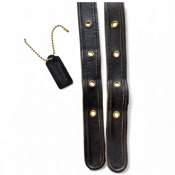 Vintage COACH 9953 Helen Berg's Legacy Black Leather Bucket Bag Brass - Picture 6 of 11